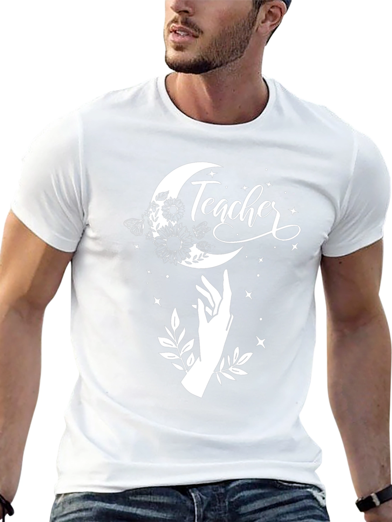 Teacher Moon T-Shirt - Celestial Teacher Gift