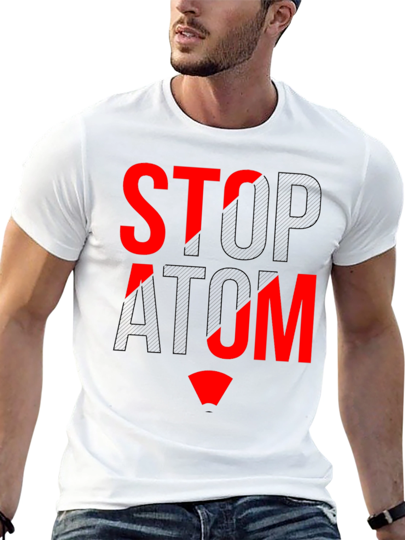 Stop Atom Graphic T-Shirt - Protest Tee