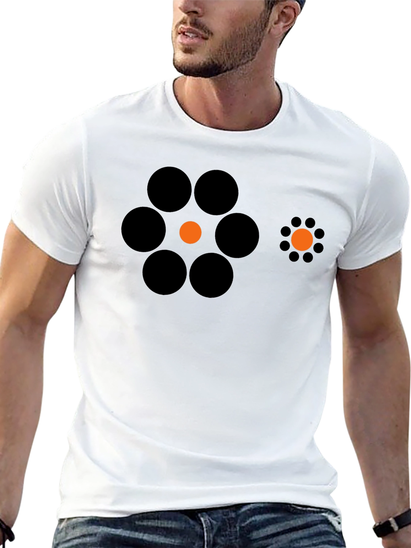 Optical Illusion T-Shirt - Black Graphic Tee