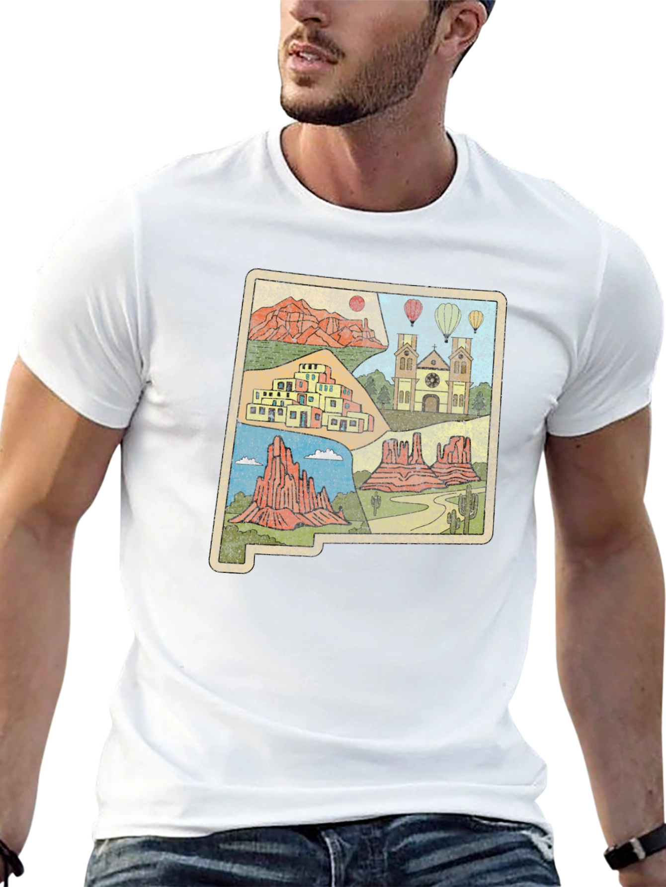 New Mexico Landmark Graphic Tee