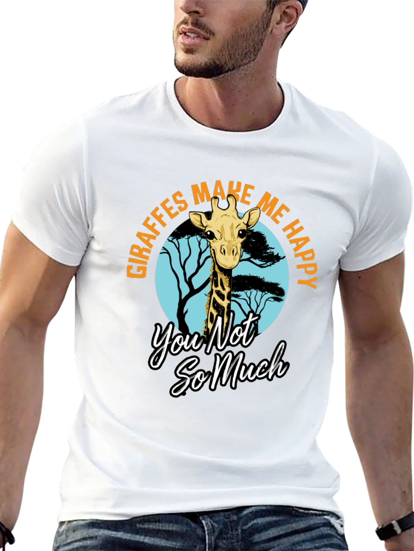Giraffe T-Shirt - Make Me Happy