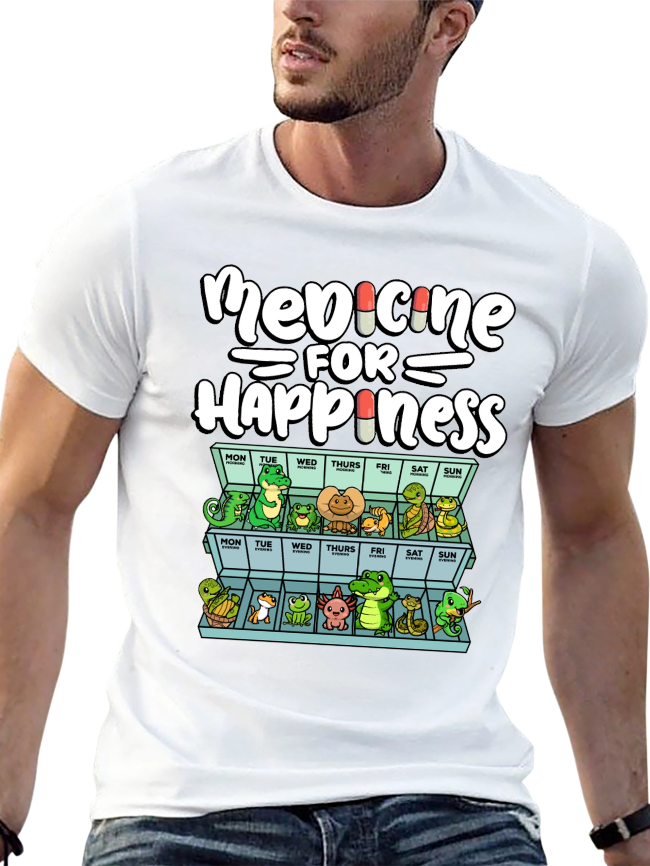 Medicine for Happiness Reptile T-Shirt
