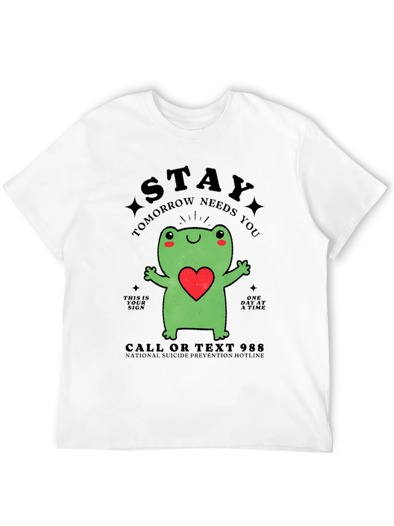 Stay Frog T-Shirt - Suicide Prevention Hotline