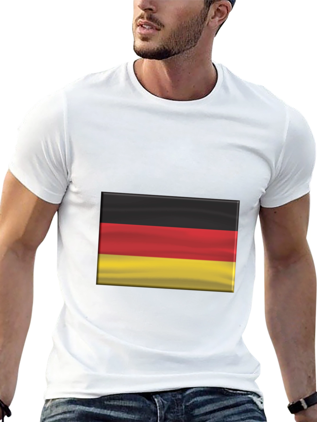 Germany Flag Graphic Black T-Shirt