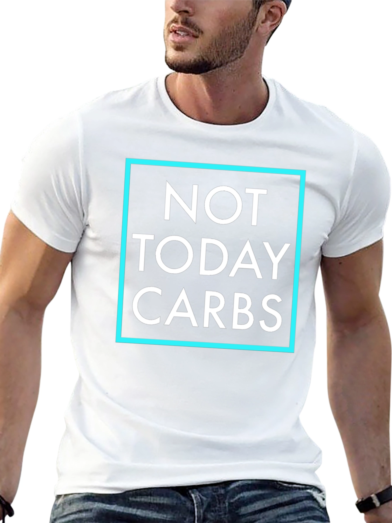 Not Today Carbs Graphic T-Shirt - Black