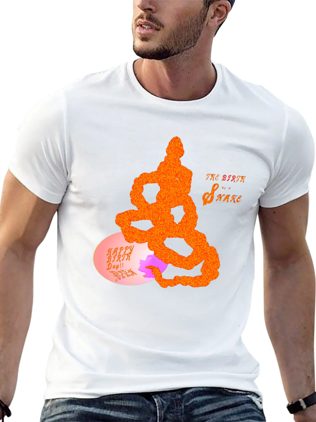 Birth Snake Graphic Tee - Unique Design