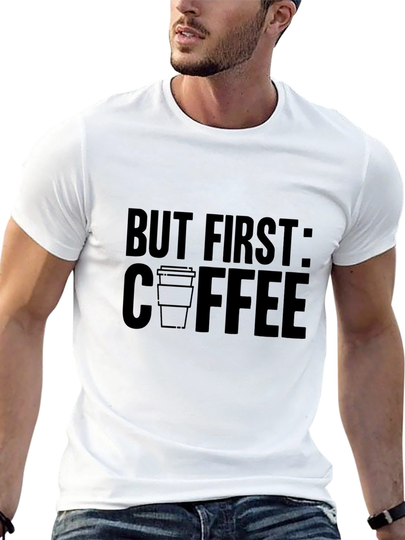 But First Coffee Graphic T-Shirt Casual Tee
