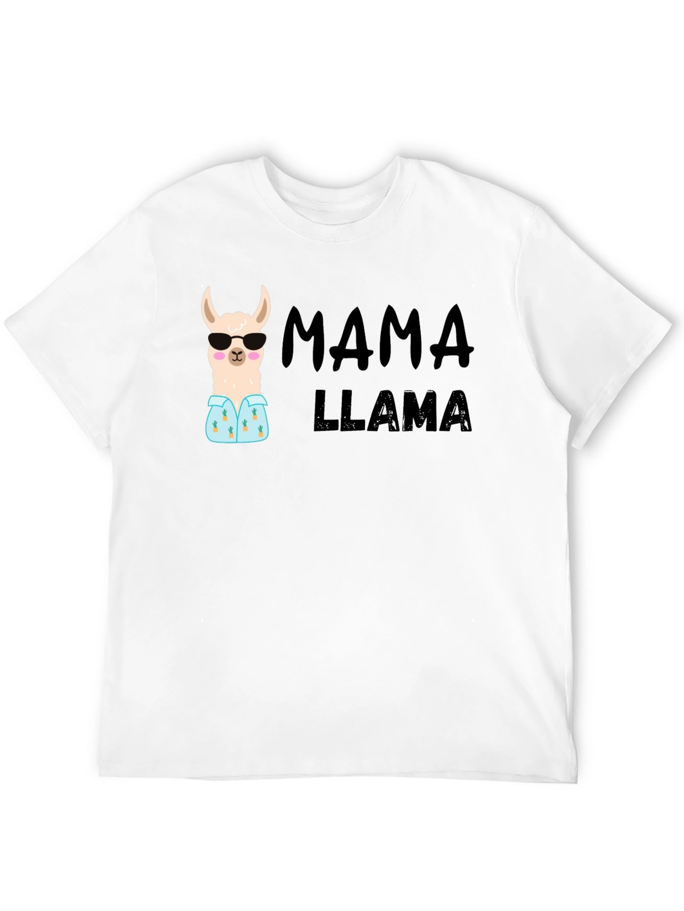 Mama Llama Graphic Tee - Cute Womens T-Shirt