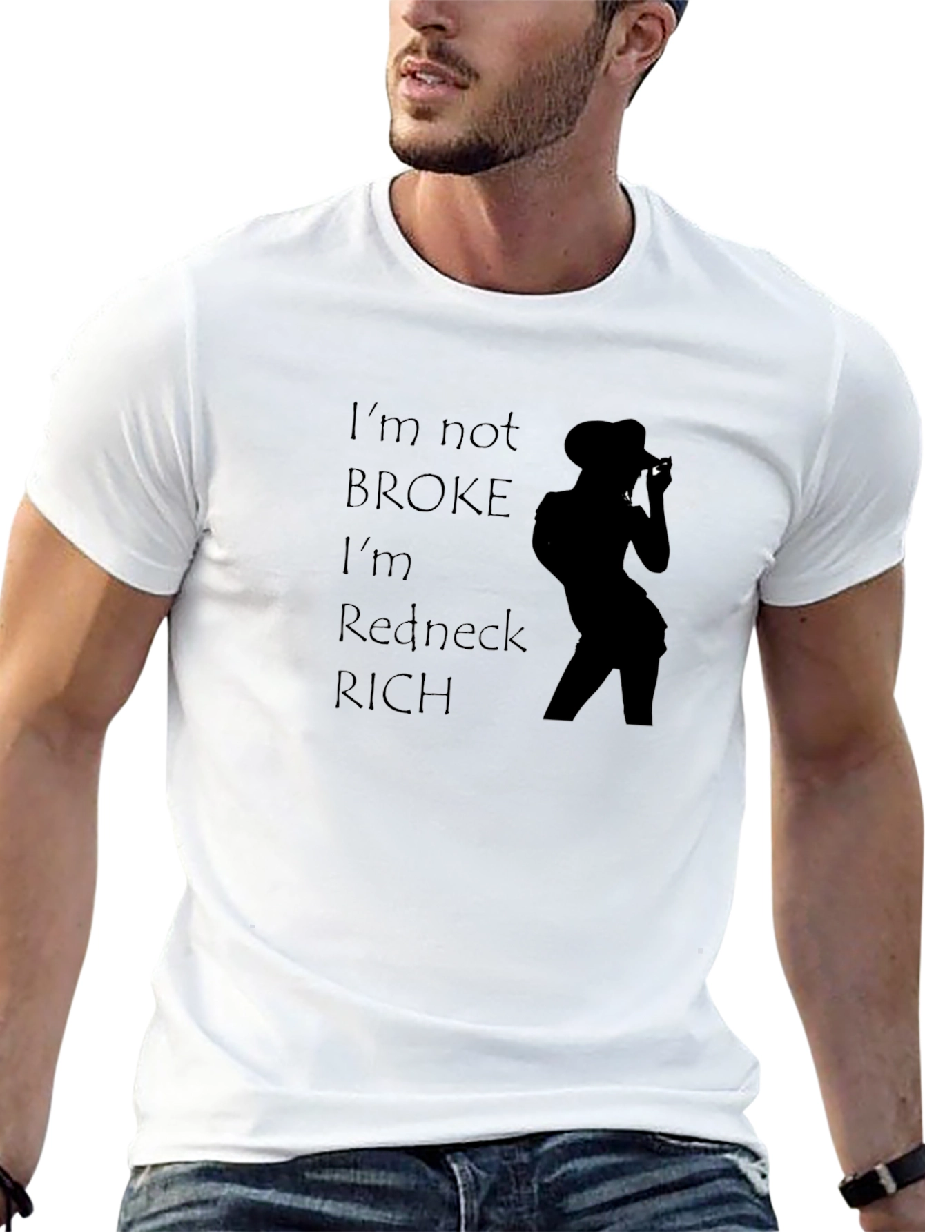 Redneck Rich Graphic Tee - Black T-Shirt