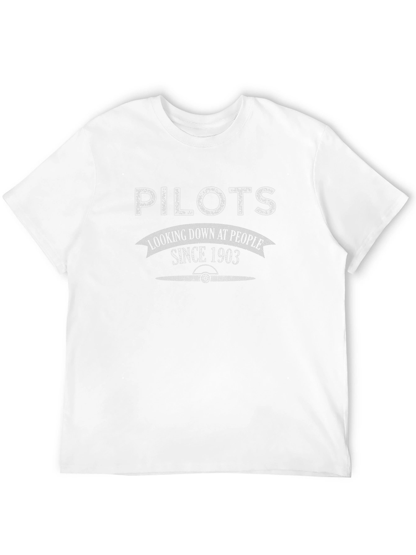 Pilots Looking Down Since 1903 Black T-Shirt