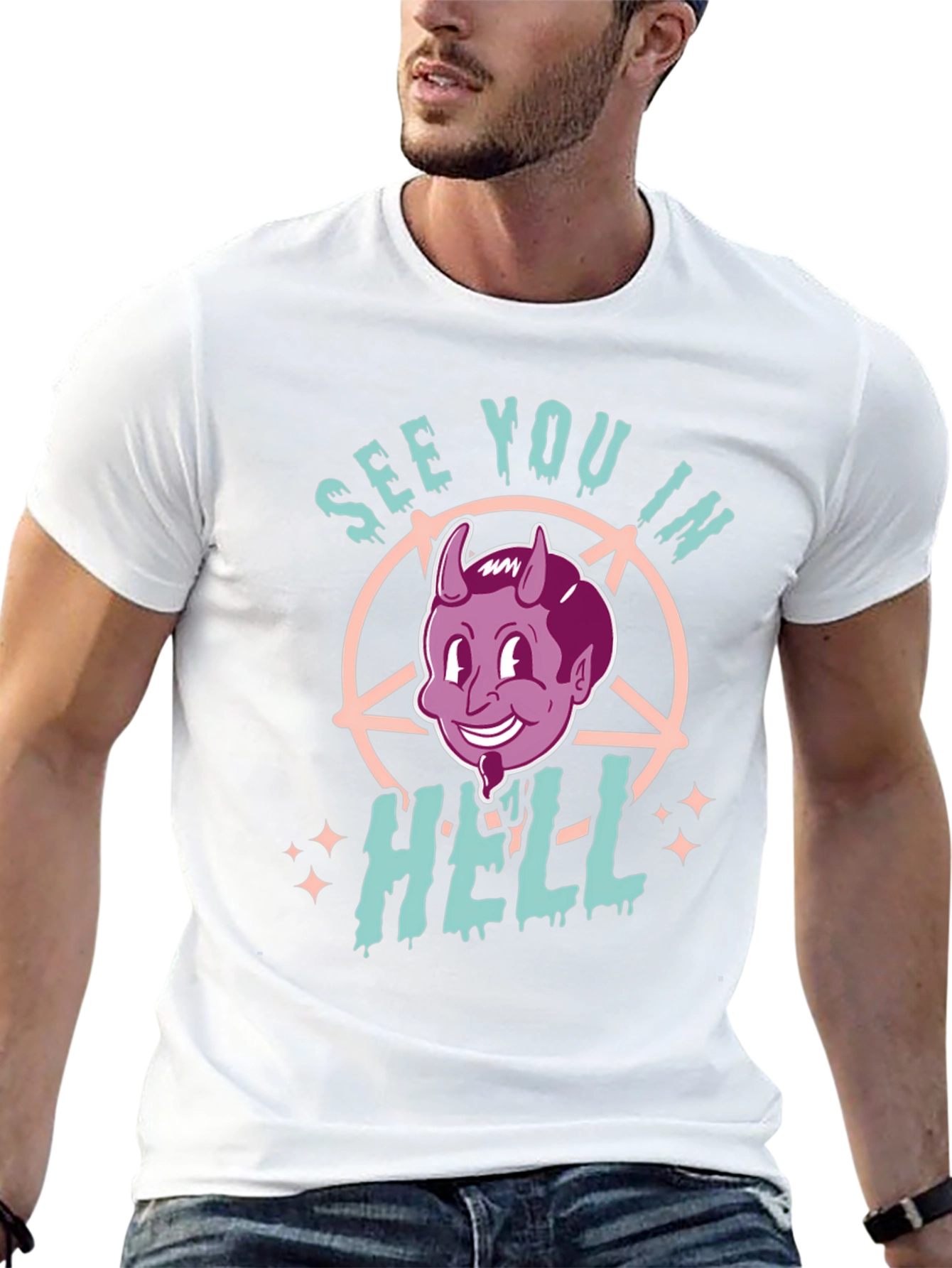 See You in Hell Graphic Tee - Black