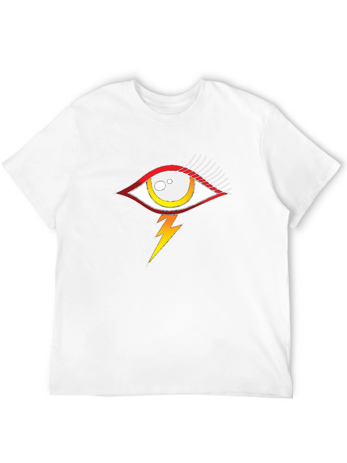 Eye with Lightning Bolt Graphic Tee - Black