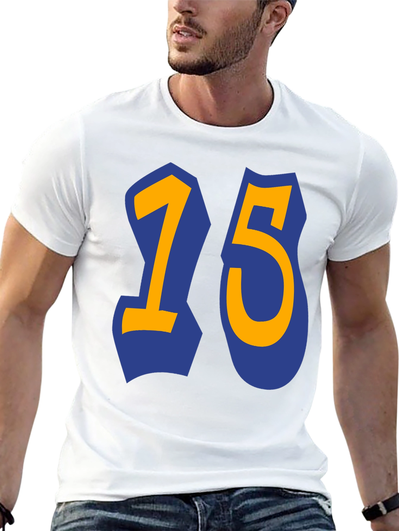 Bold Number 15 Graphic T-Shirt