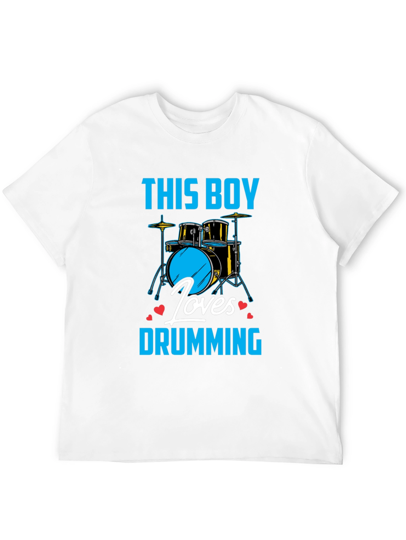This Boy Loves Drumming Graphic Tee