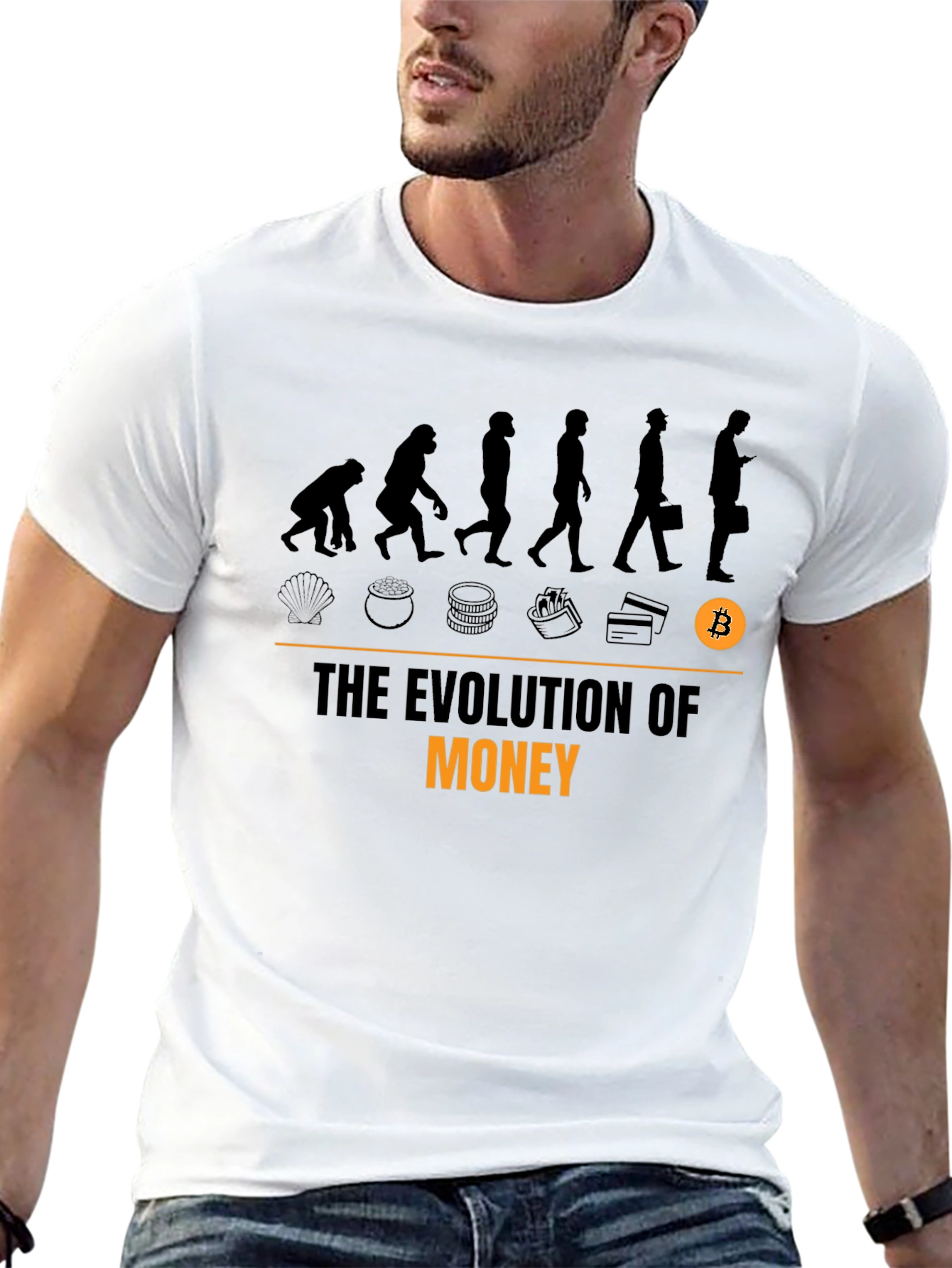 Evolution of Money Bitcoin T-Shirt