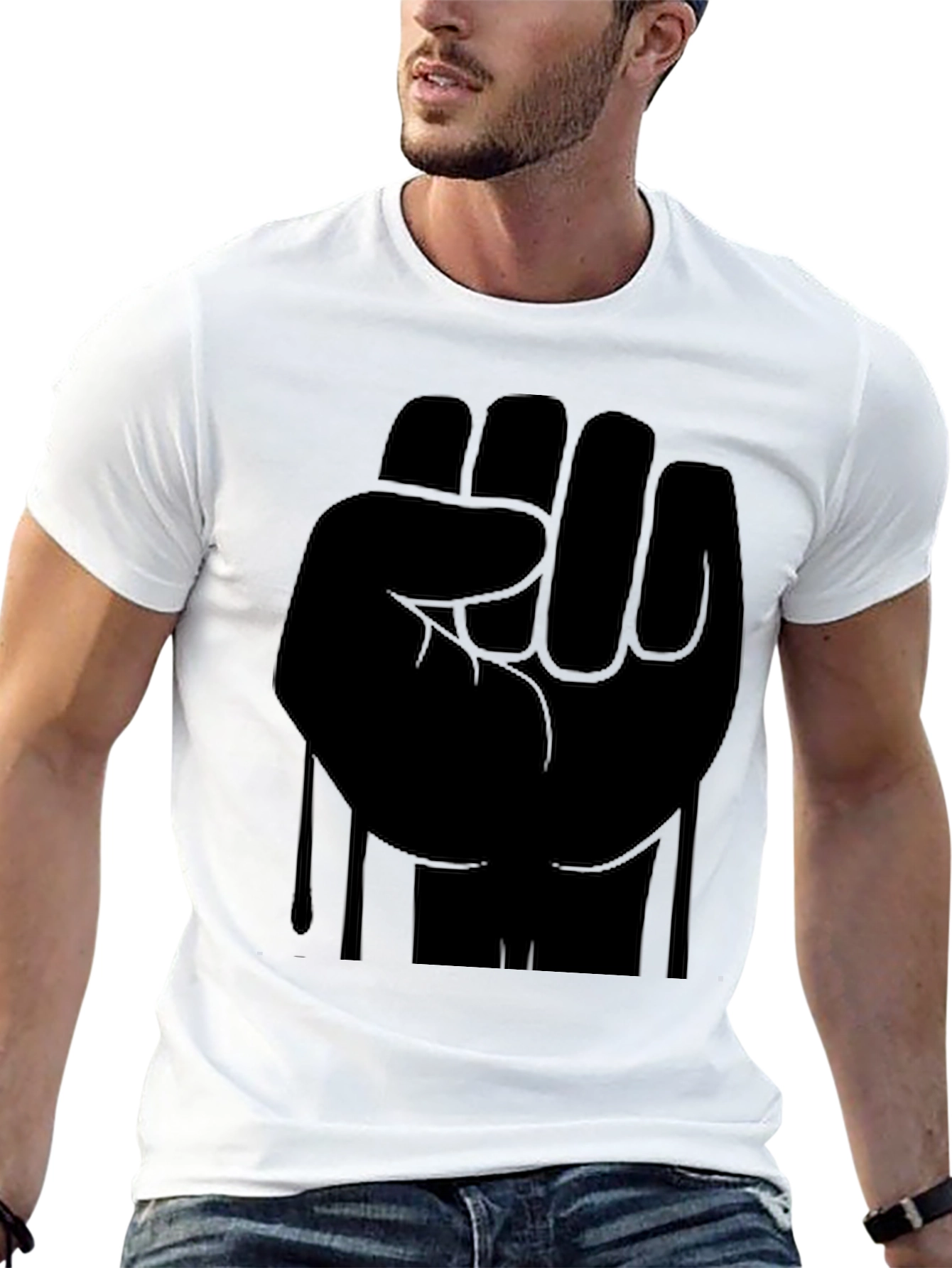 Black Fist Graphic T-Shirt - Solidarity Statement Tee