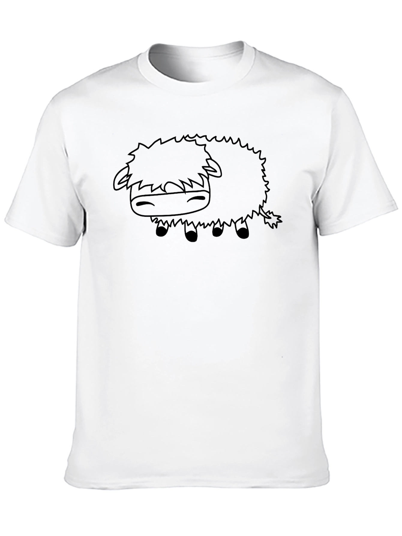 Cartoon Yak T-Shirt - Black