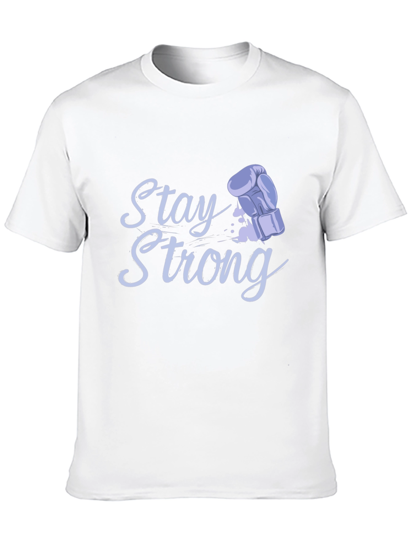 Stay Strong Boxing Glove Graphic Tee - Black