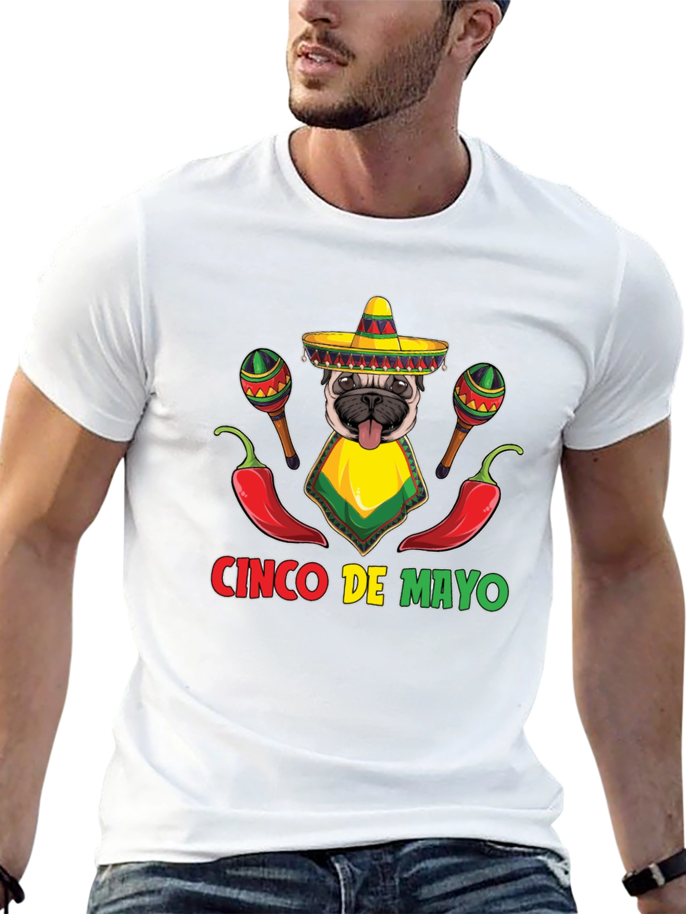 Cinco de Mayo Pug T-Shirt