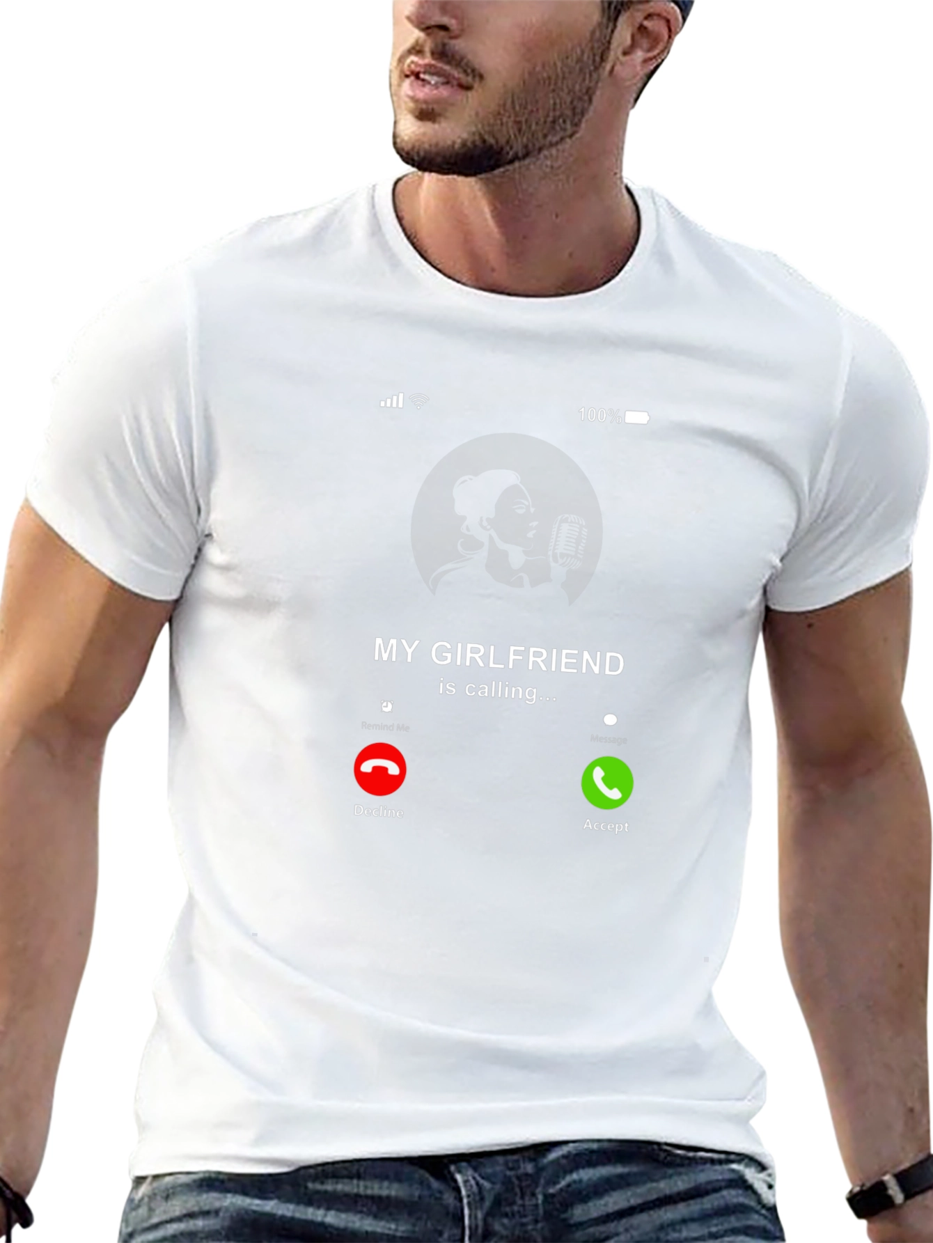My Girlfriend is Calling Graphic T-Shirt