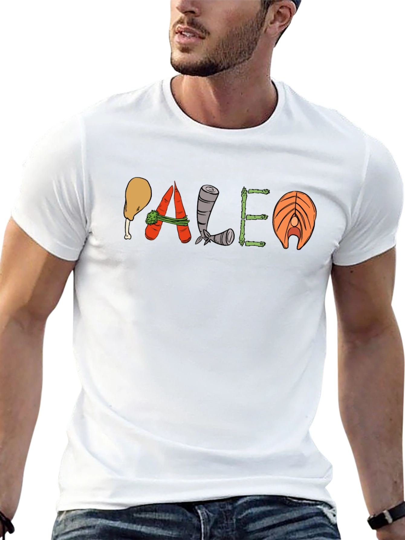 Paleo Diet T-Shirt: Food Group Design