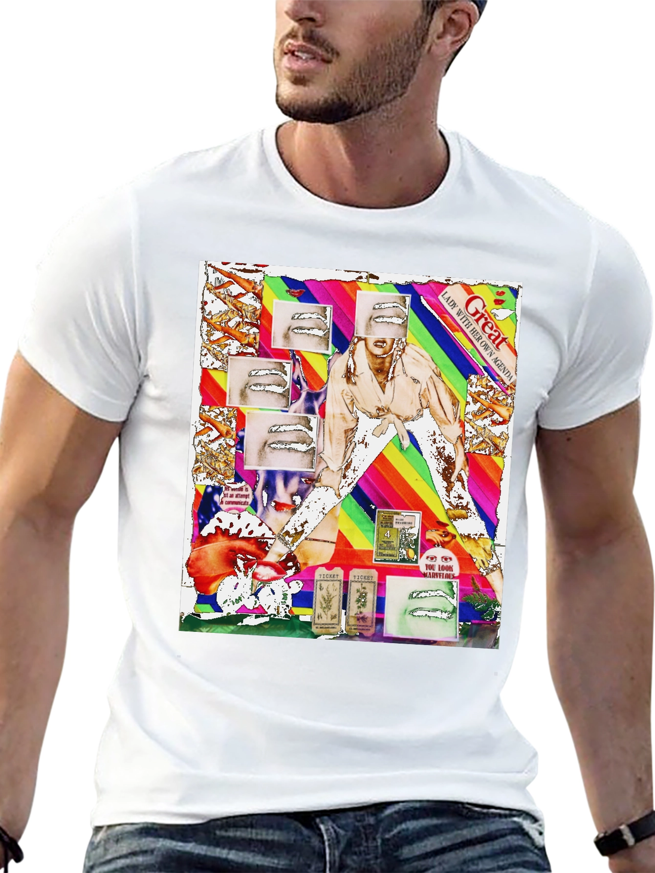 Unique Graphic Print T-Shirt