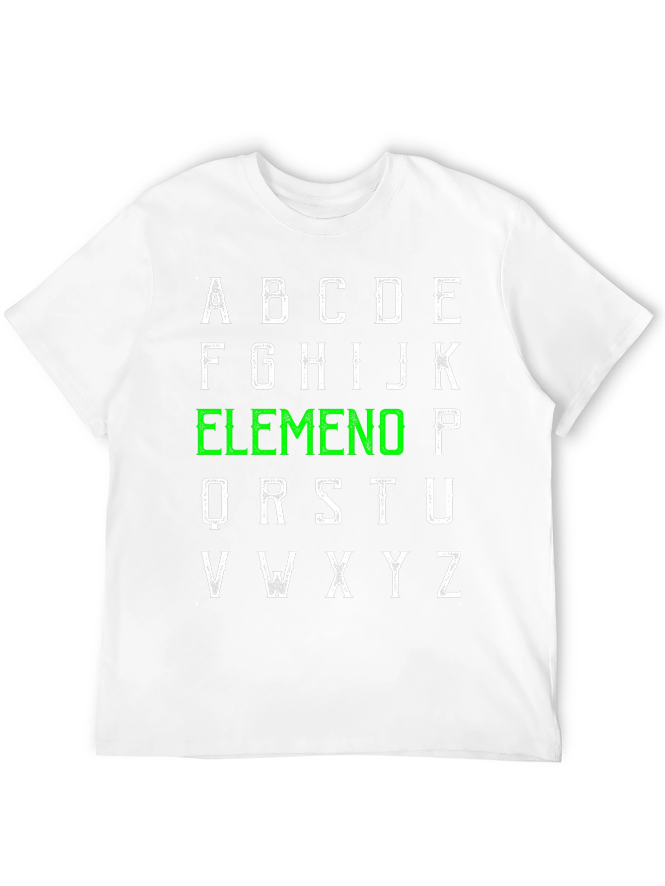 Alphabet Elemeno T-Shirt - ABC Green