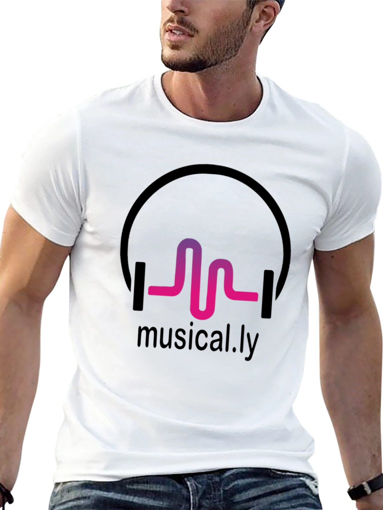 Musical.ly Black Graphic Tee