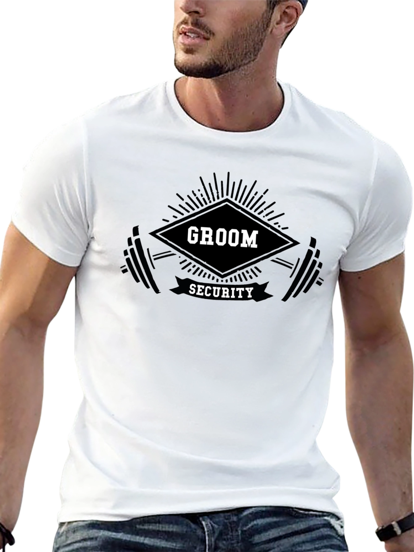 Groom Security T-Shirt Funny Wedding Party Tee