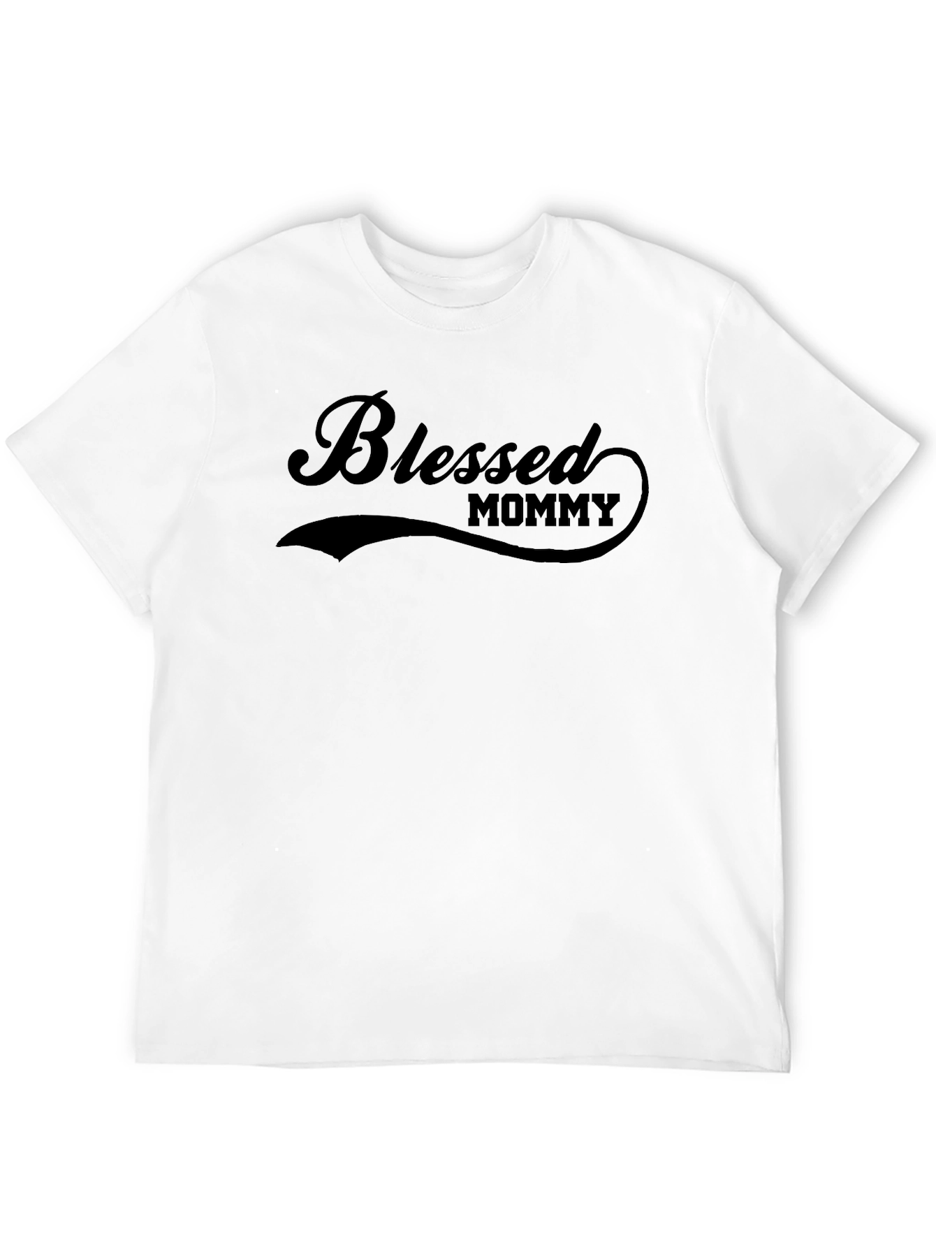 Blessed Mommy Graphic T-Shirt - Black