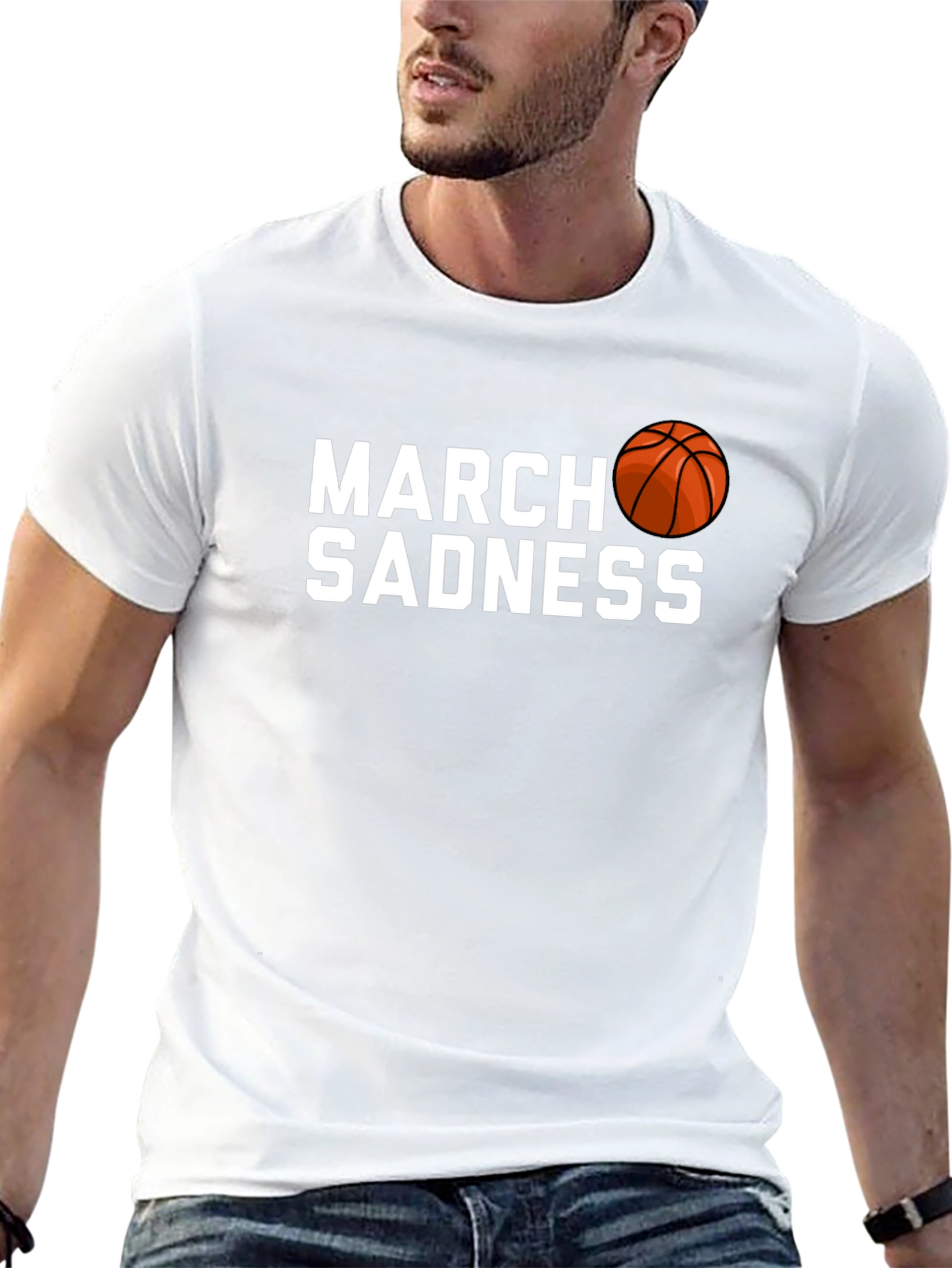 March Sadness Basketball Graphic Tee