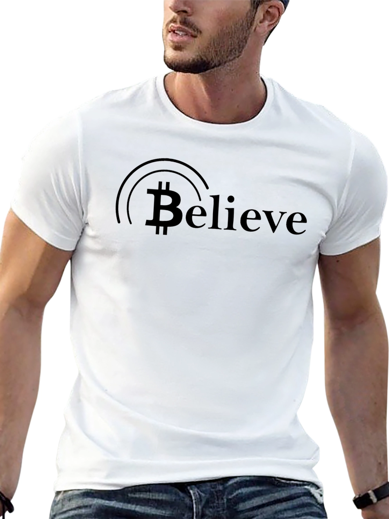 Bitcoin Believe Black T-Shirt - Crypto Enthusiast Apparel