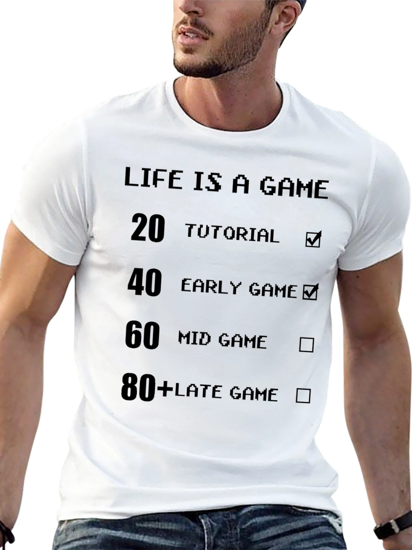Life is a Game Black T-Shirt