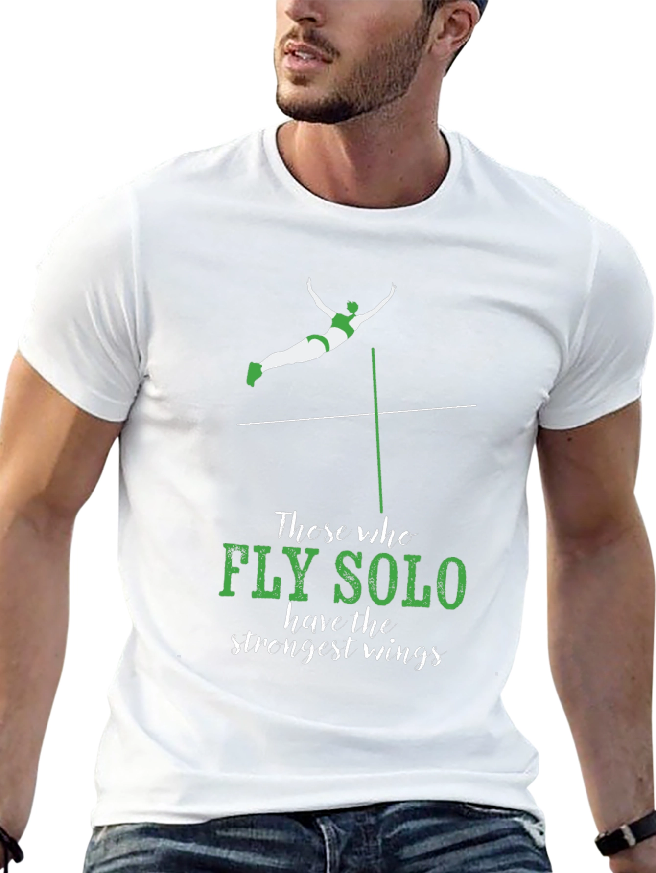 Fly Solo Strongest Wings Graphic T-Shirt