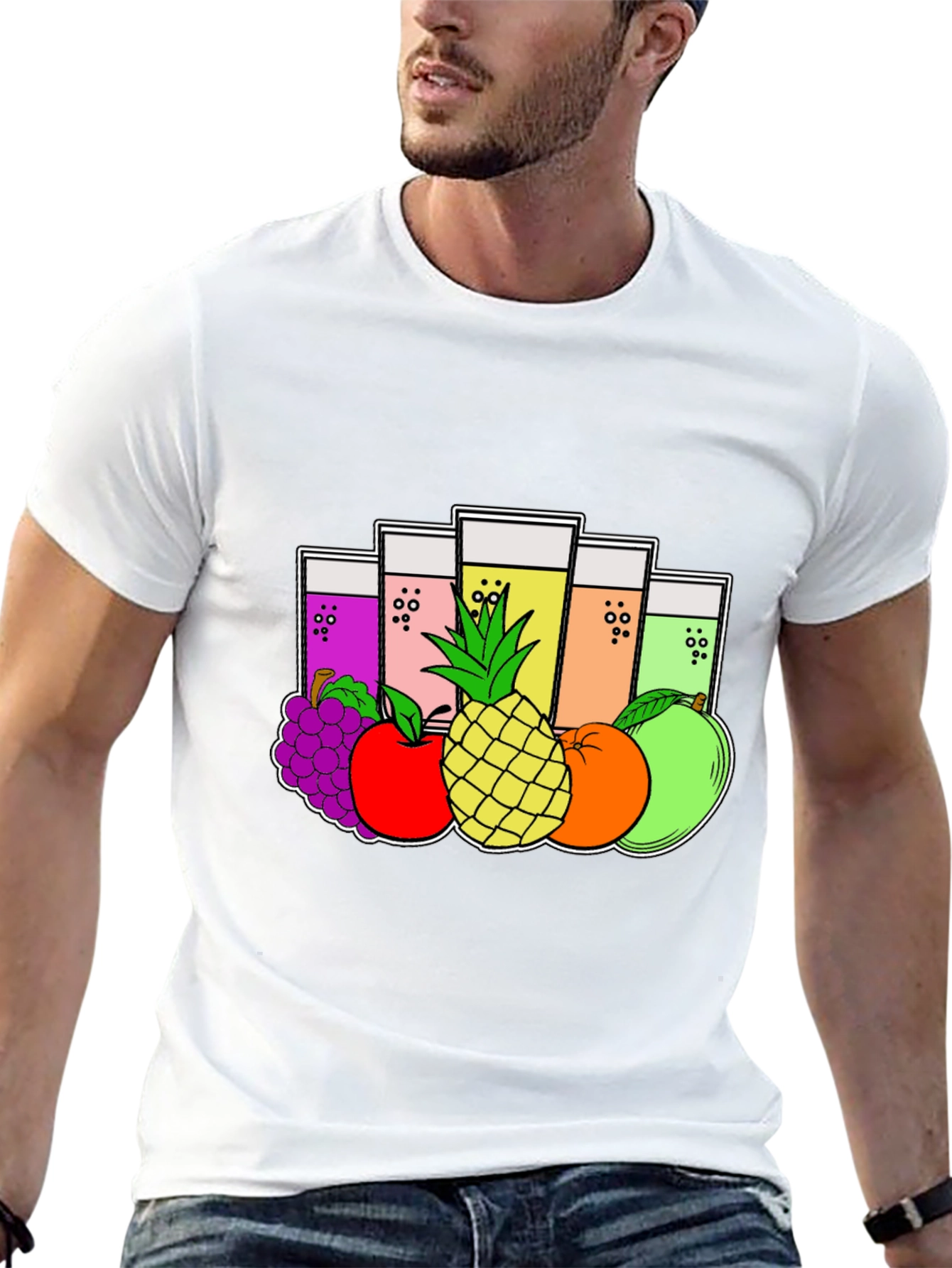 Fruity Juice Graphic Tee - Black T-Shirt
