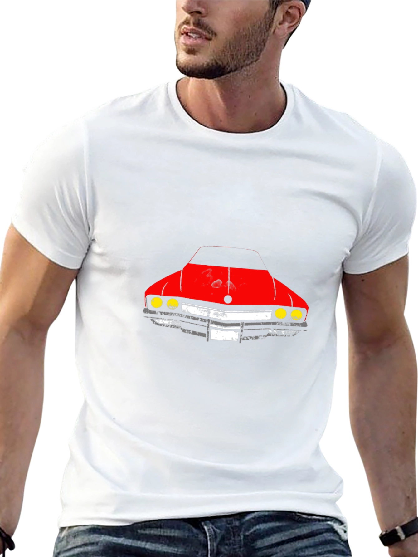 Classic Car Graphic Tee - Black