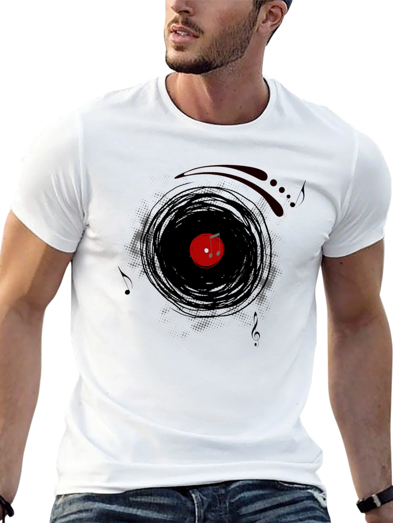 Vinyl Record Music Graphic T-Shirt