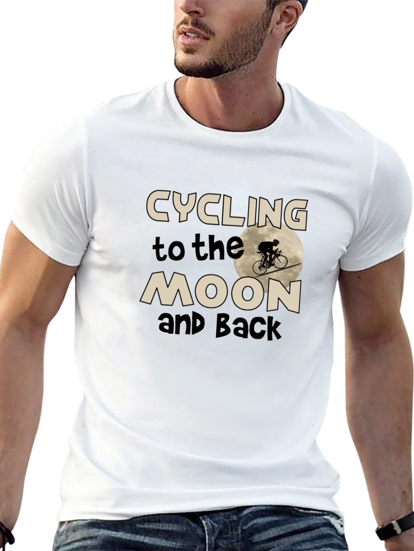 Cycling to the Moon and Back T-Shirt