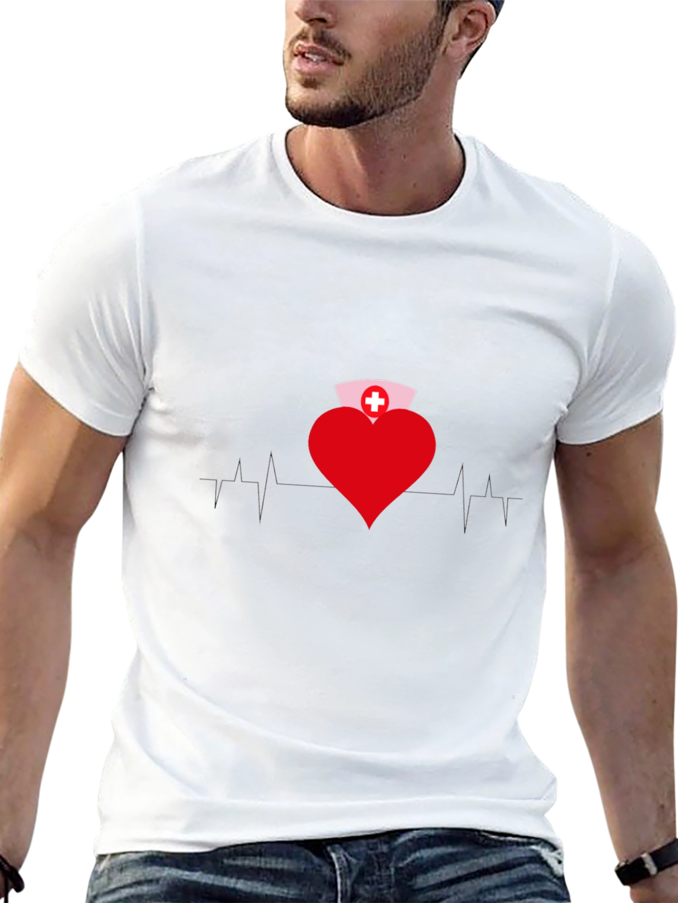 Heart Nurse T-Shirt - Medical Professional Apparel