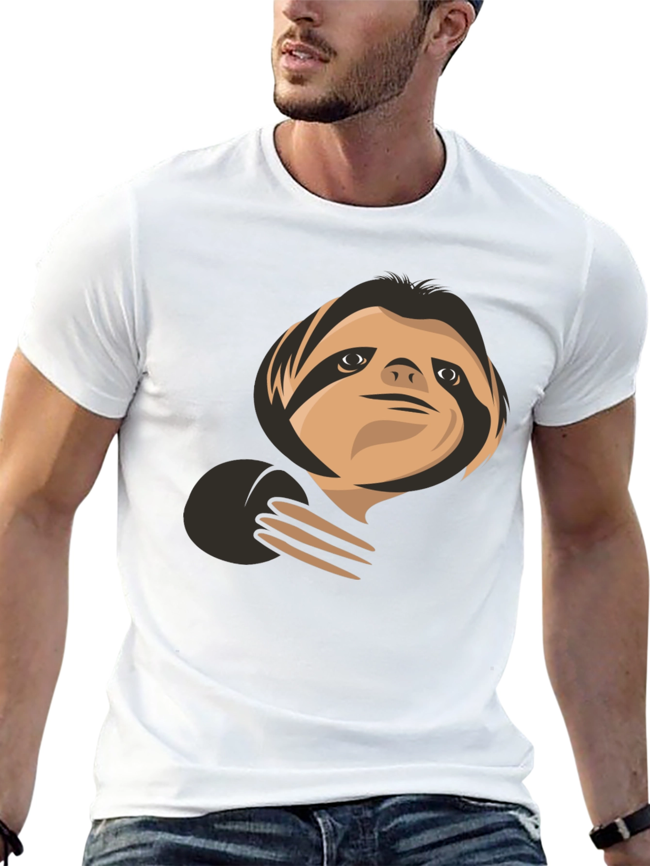 Sloth Graphic Tee - Casual Comfort
