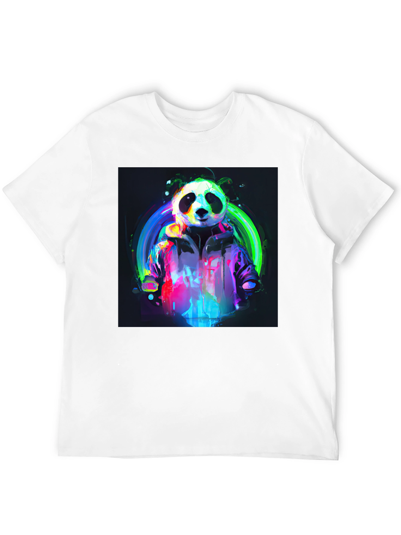 Neon Panda T-Shirt - Unique Graphic Tee