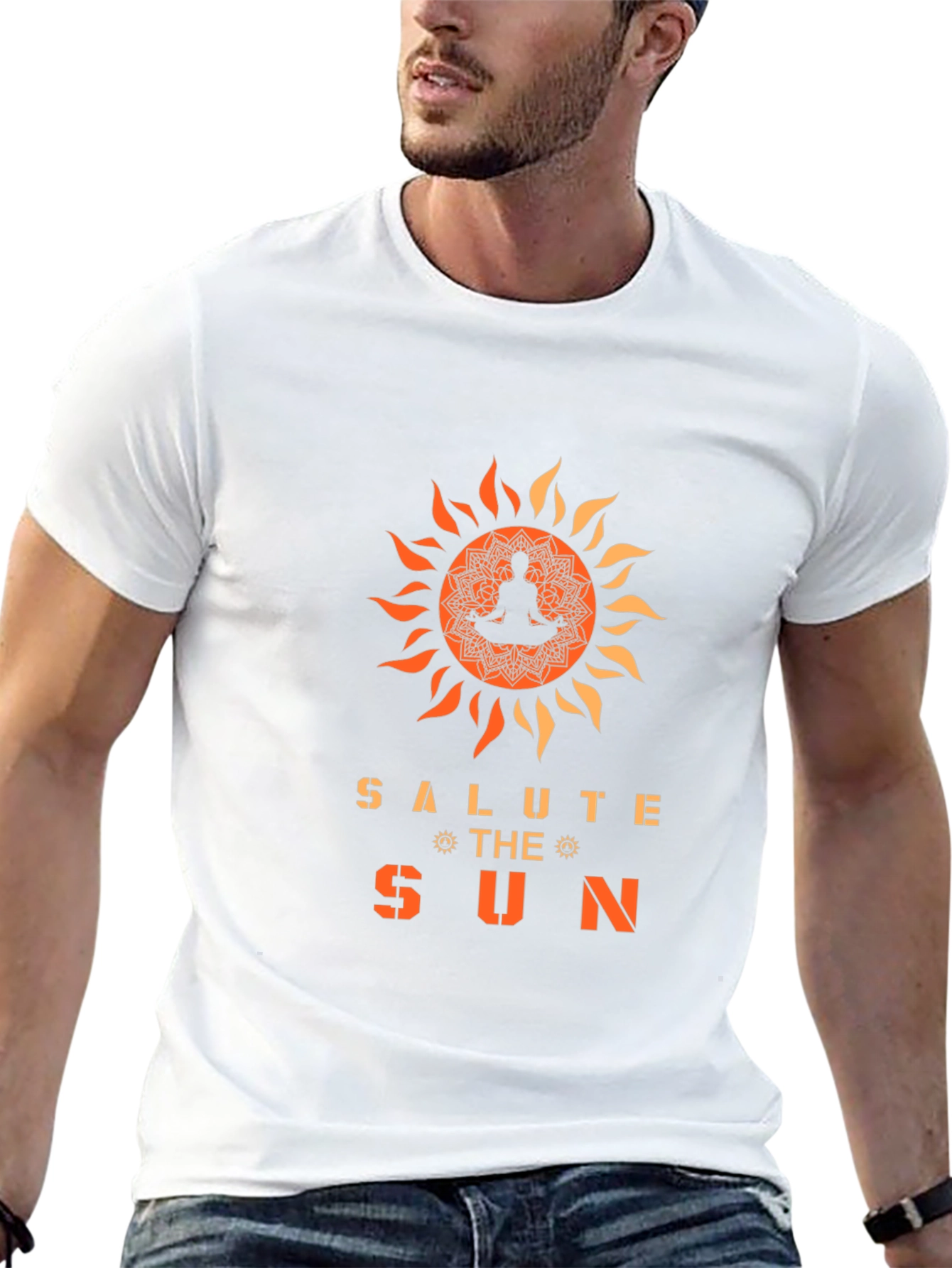 Salute the Sun Graphic Tee - Yoga Meditation Shirt