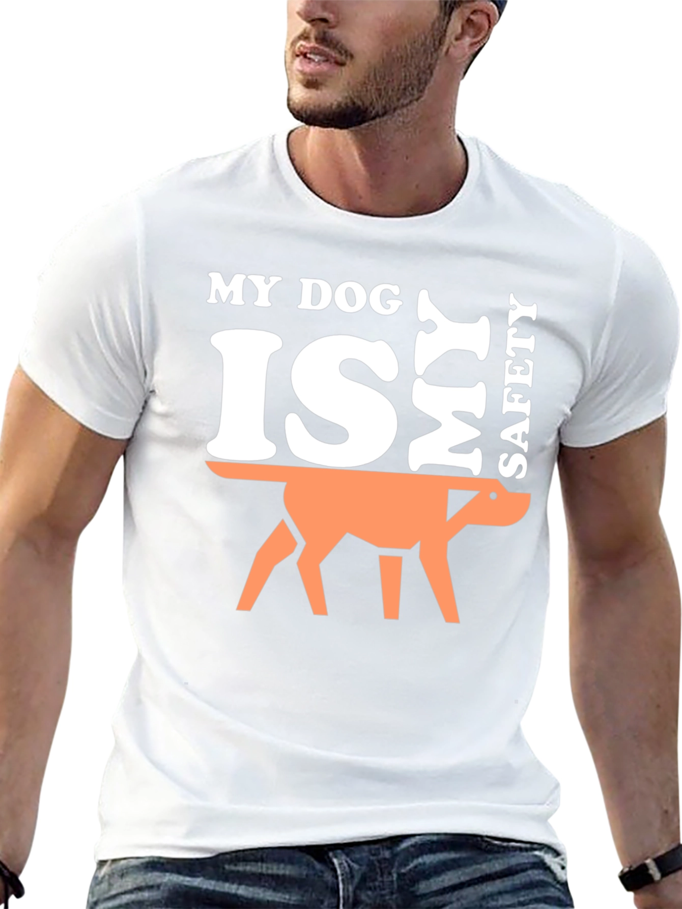 My Dog is My Safety T-Shirt - Black