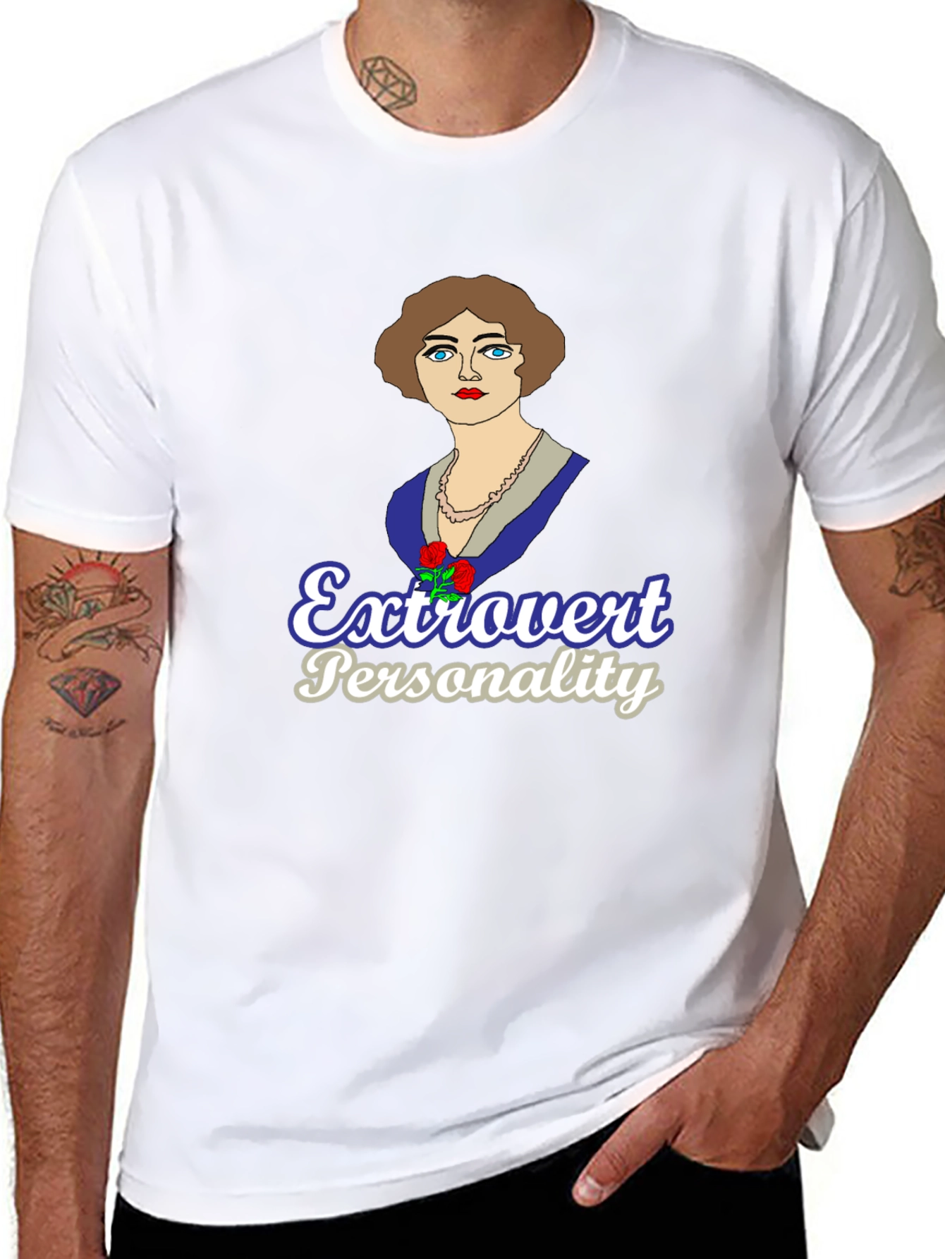 Extrovert Personality Graphic T-Shirt