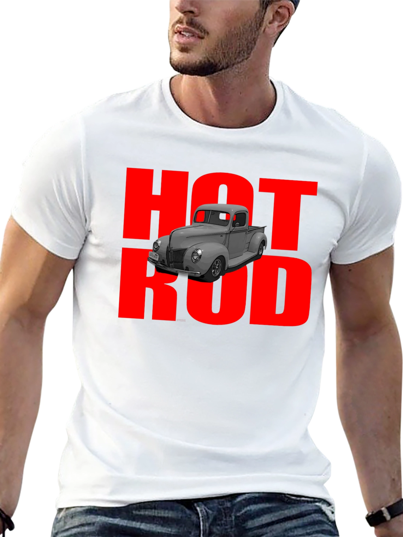 Hot Rod Truck Graphic T-Shirt - Classic Car Tee