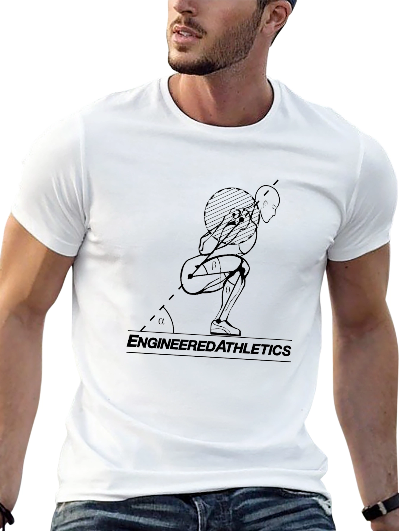 Engineered Athletics Black Graphic Tee