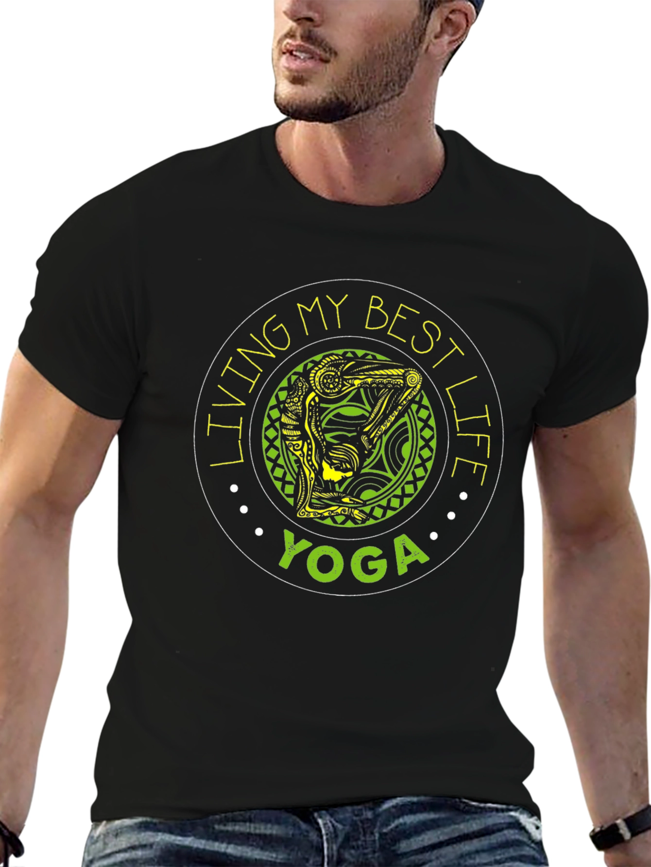 Yoga Best Life Black T-Shirt