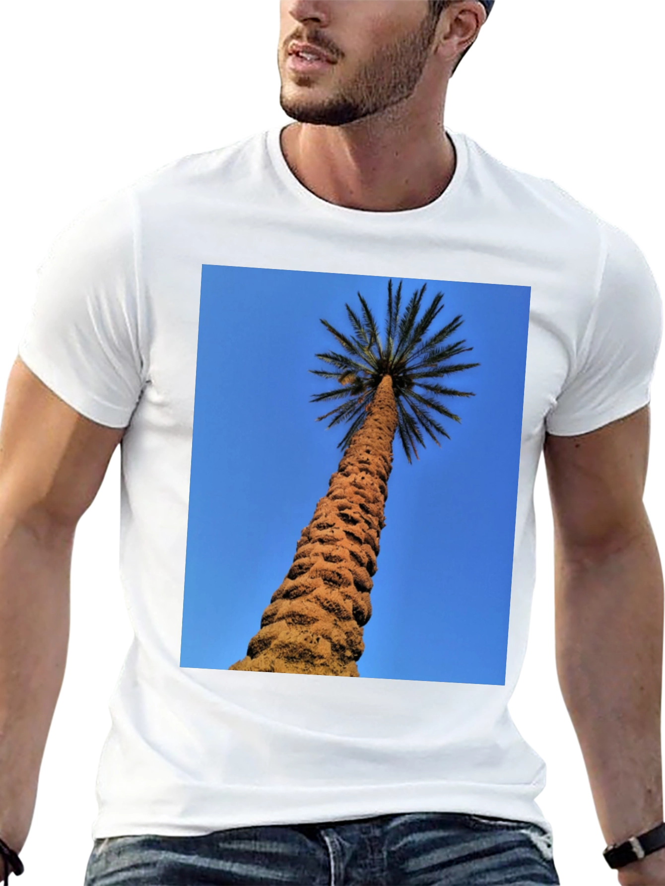 Palm Tree Graphic Black T-Shirt