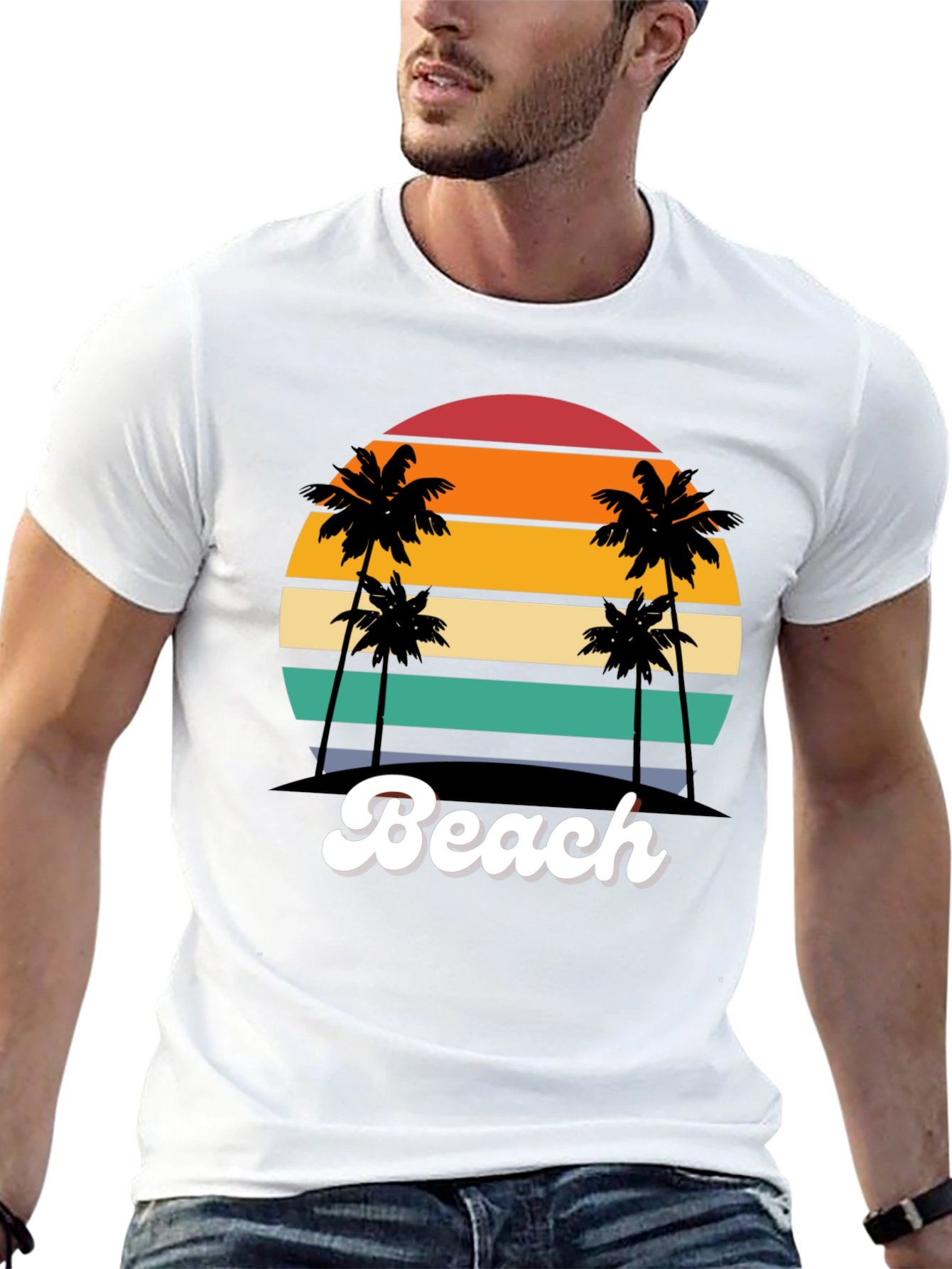Retro Beach Sunset T-Shirt