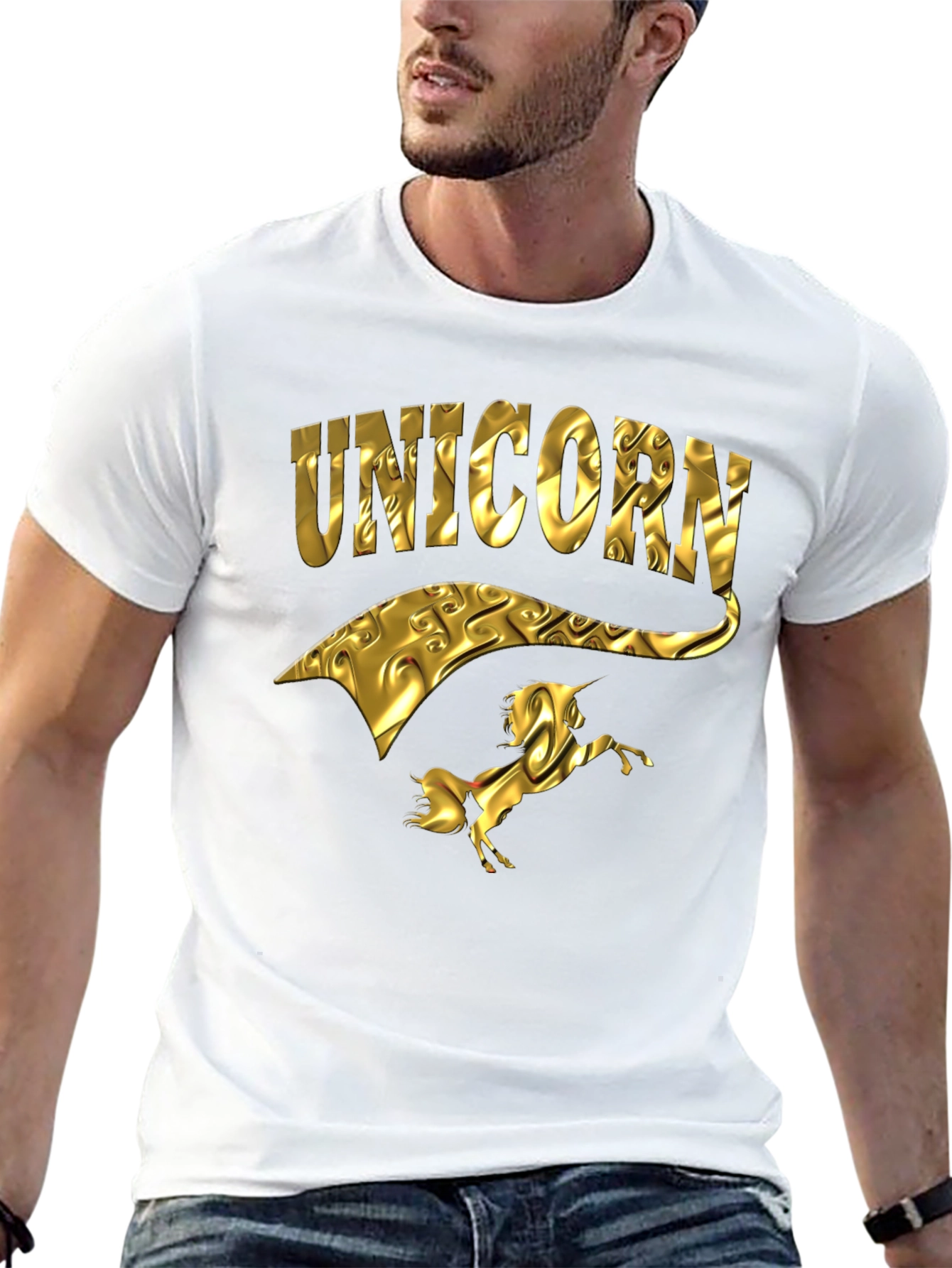 Golden Unicorn Graphic Tee